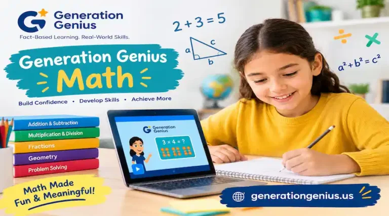 Generation Genius Math educational learning program for kids with math lessons, interactive activities, and real-world skills